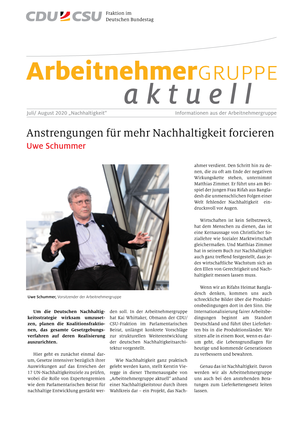 Arbeitnehmergruppe Aktuell