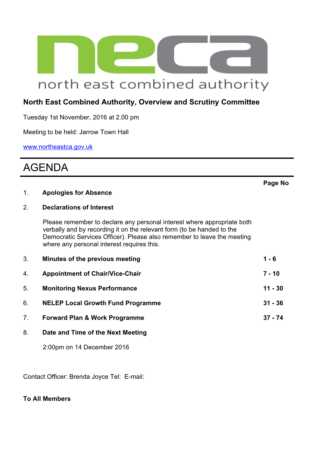 (Public Pack)Agenda Document for North East Combined Authority