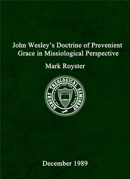 John Wesley's Doctrine of Preveient Grace