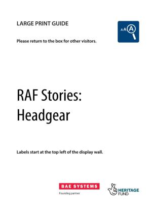 RAF Stories: Headgear