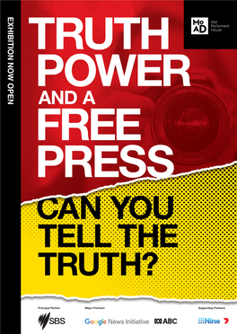 Truth, Power and a Free Press