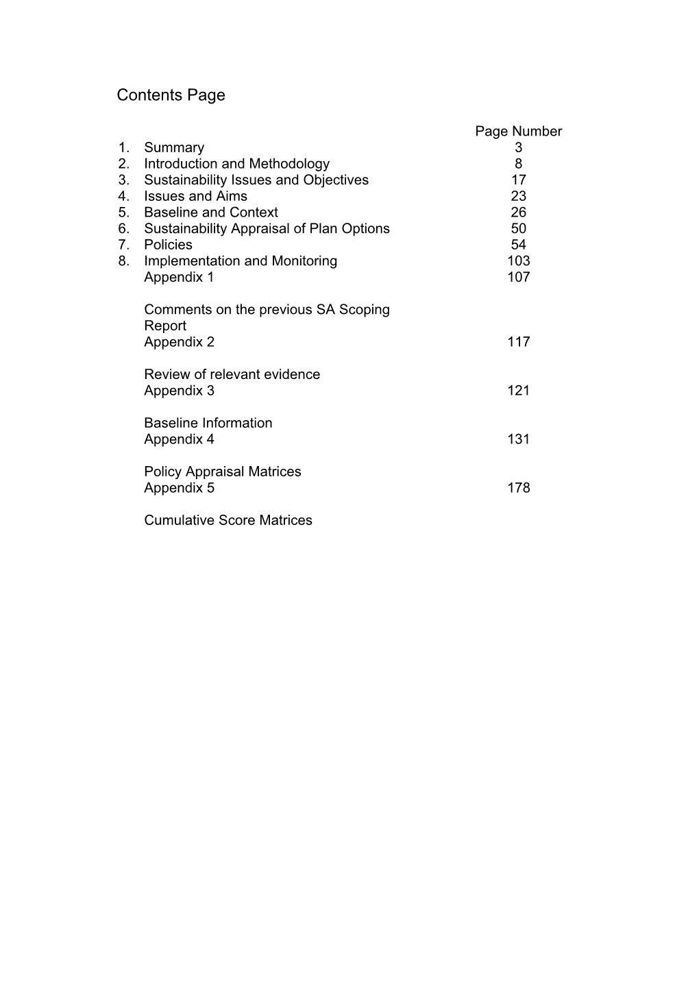 Download Full Sustainability Appraisal