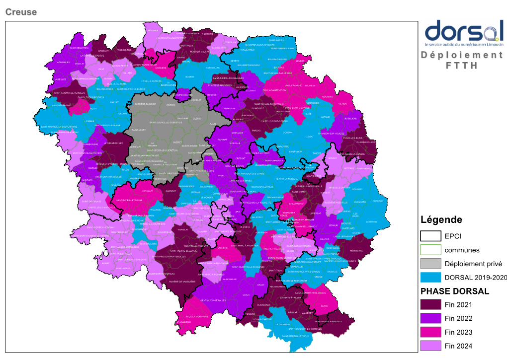 Téléchargez La Carte Du Déploiement De La Fibre En Creuse
