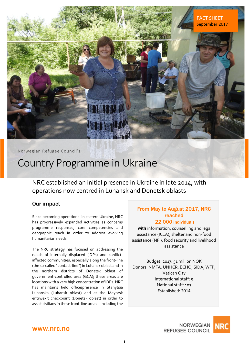 Country Programme in Ukraine