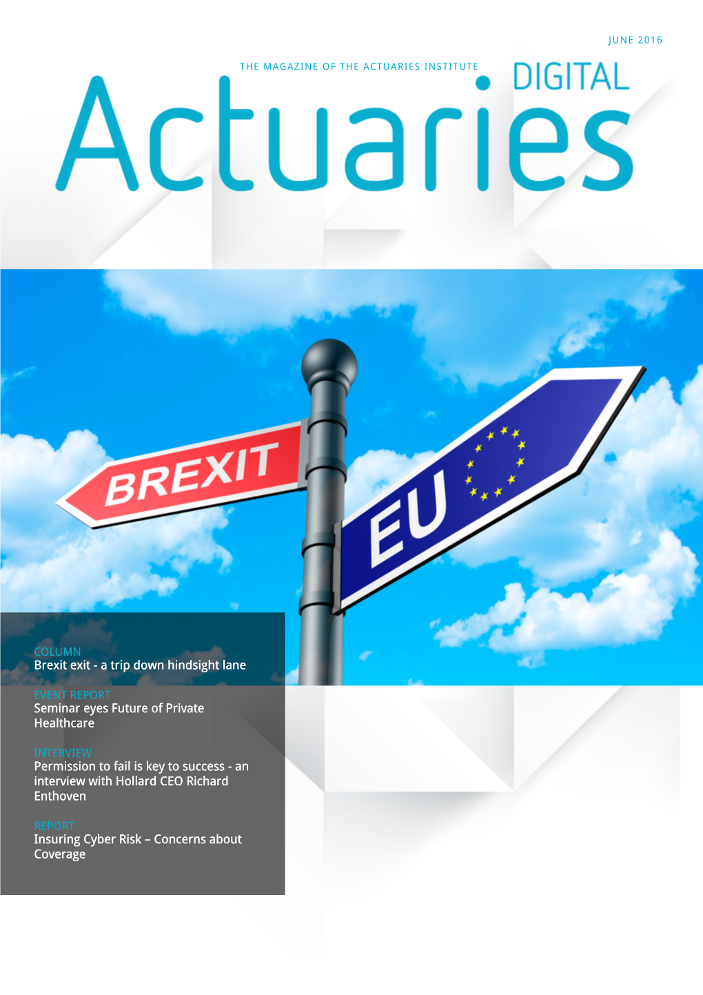 Actuaries Magazine June 2016