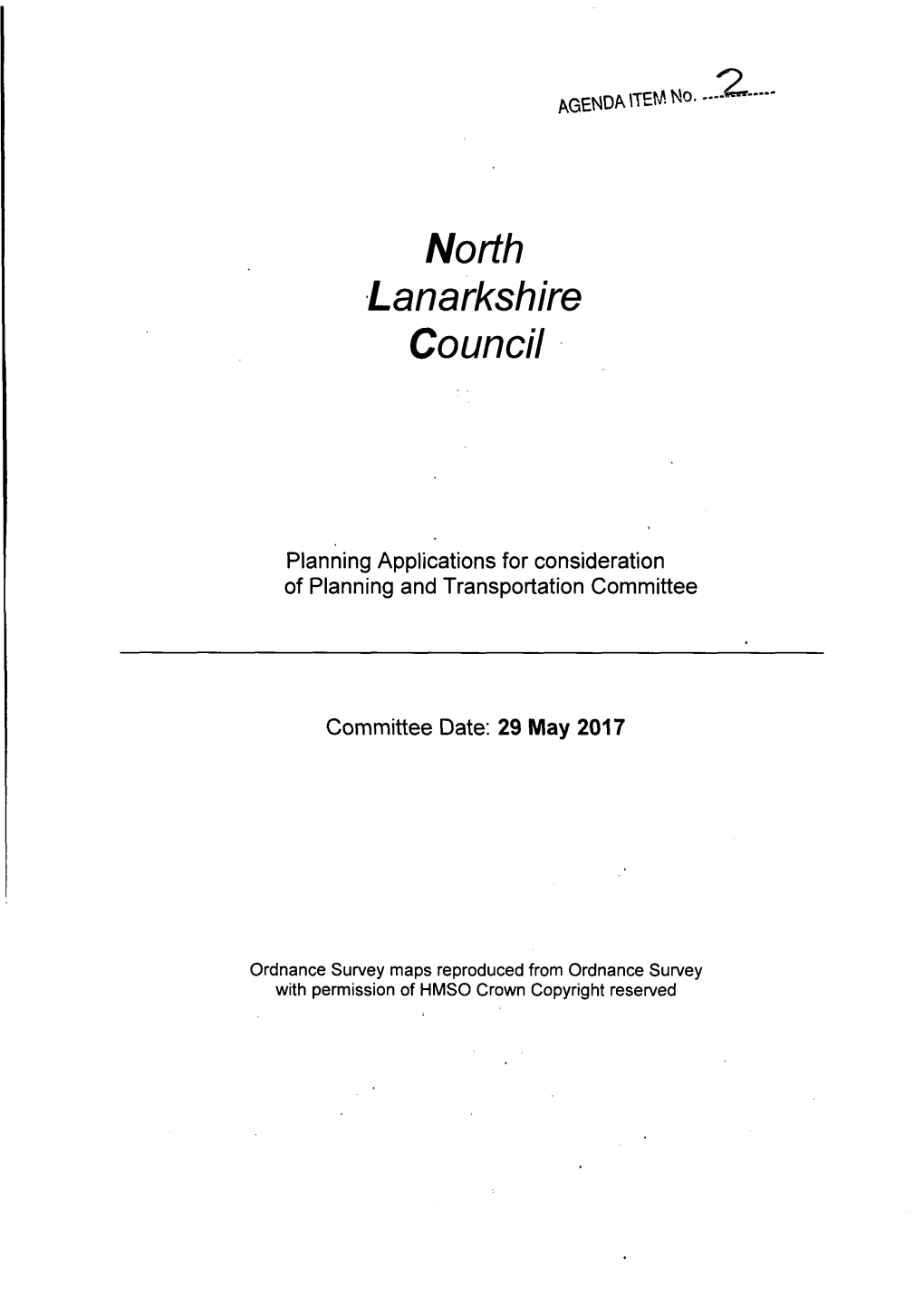 2. Planning Applications Index