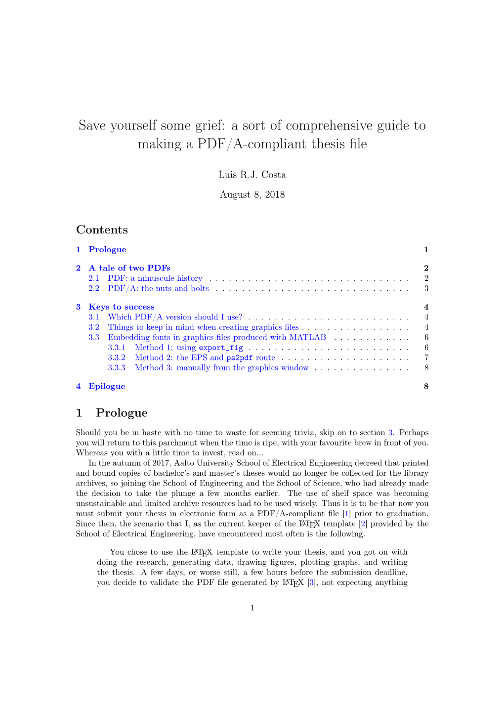 A Sort of Comprehensive Guide to Making a PDF/A-Compliant Thesis File