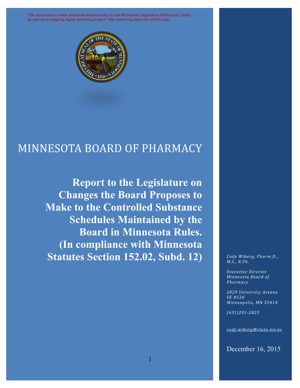 Minnesota Board of Pharmacy