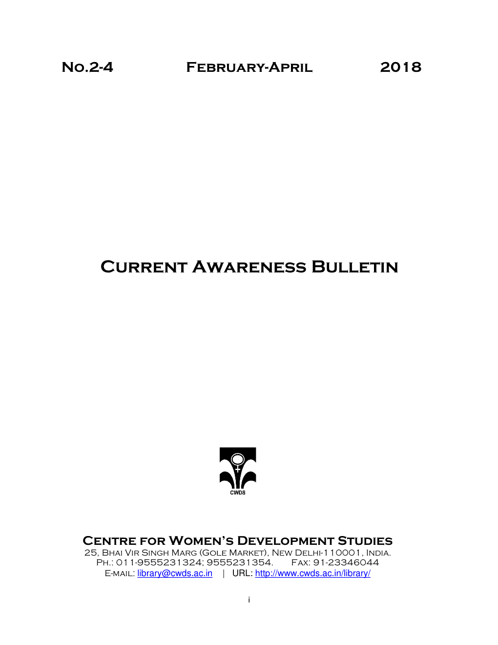 Current Awareness Bulletin