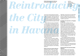 Reintroducing the City in Havana