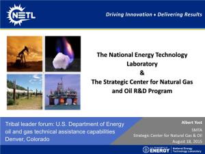 Strategic Center for Natural Gas and Oil R&D Program