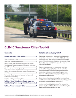 CLINIC Sanctuary Cities Toolkit