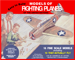 MODELS of Y T As E FIGHTING PLANES of the UNITED NATIONS