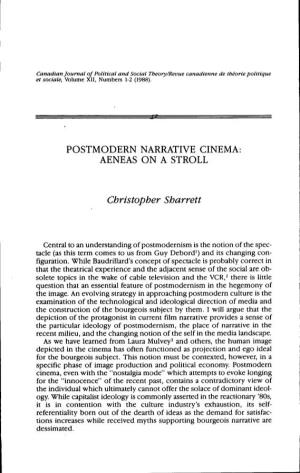 Postmodern Narrative Cinema: Aeneas on a Stroll