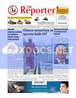Chinese Consortium to Operate Addis