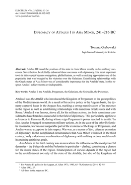 Attalus I in Asia Minor, 241–216 Bc