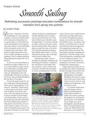 Smooth Sailing Rethinking Succession Plantings and Plant Combinations for Smooth Transition from Spring Into Summer