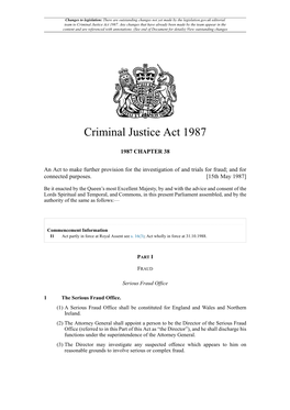Criminal Justice Act 1987