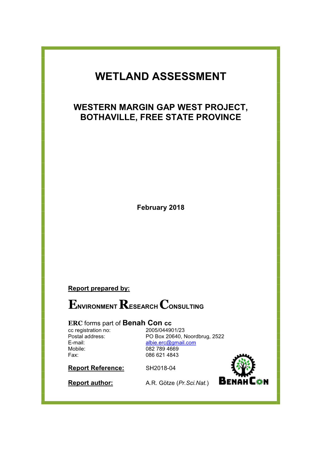 Wetland Assessment