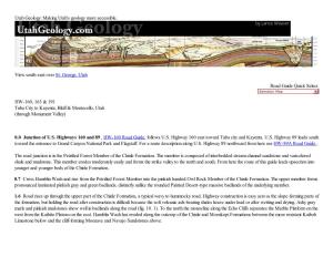 Utah Geology: Making Utah's Geology More Accessible. View South-East