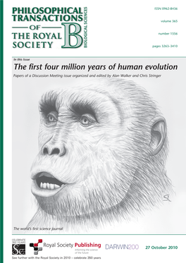 The First Four Million Years of Human Evolution