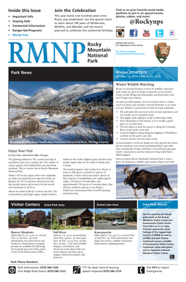@Rockynps • Centennial Information Wildlife, and Wonder, and the Events #Rmnp • Ranger-Led Programs Planned to Celebrate the Centennial Birthday