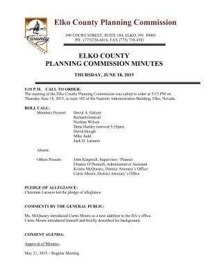 Elko County Planning Commission