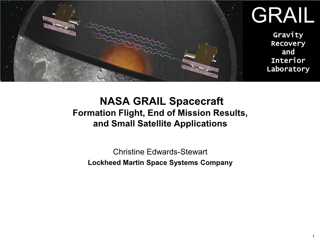 NASA GRAIL Spacecraft Formation Flight, End of Mission Results, and Small Satellite Applications