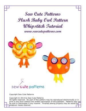Owl Whipstitch Instructions