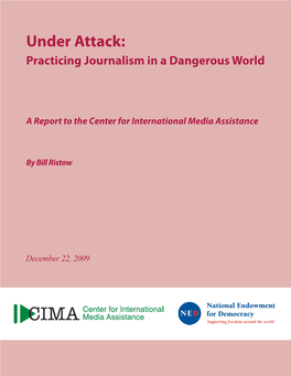 CIMA-Safety of Journalists-Report