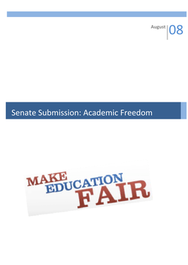 Make Education Fair Senate Submission