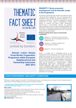 Thematic Fact Sheet Issue and Presented in the Next Pages
