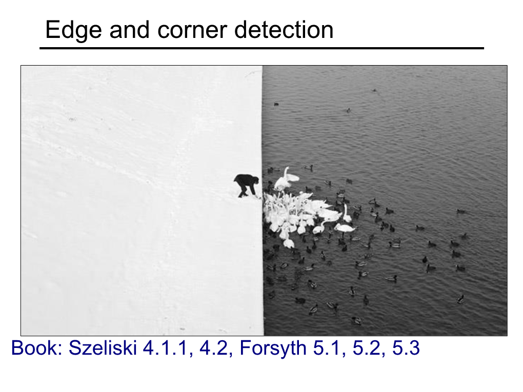 Edge and Corner Detection