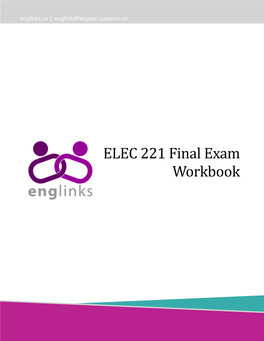 ELEC 221 Final Exam Workbook
