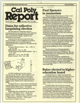 November 19, 1981 Cal Poly Report