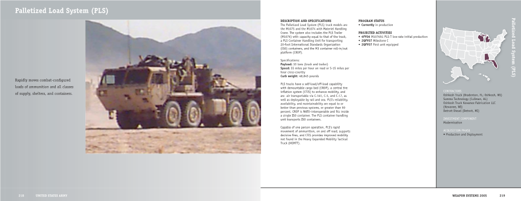Palletized Load System (PLS)