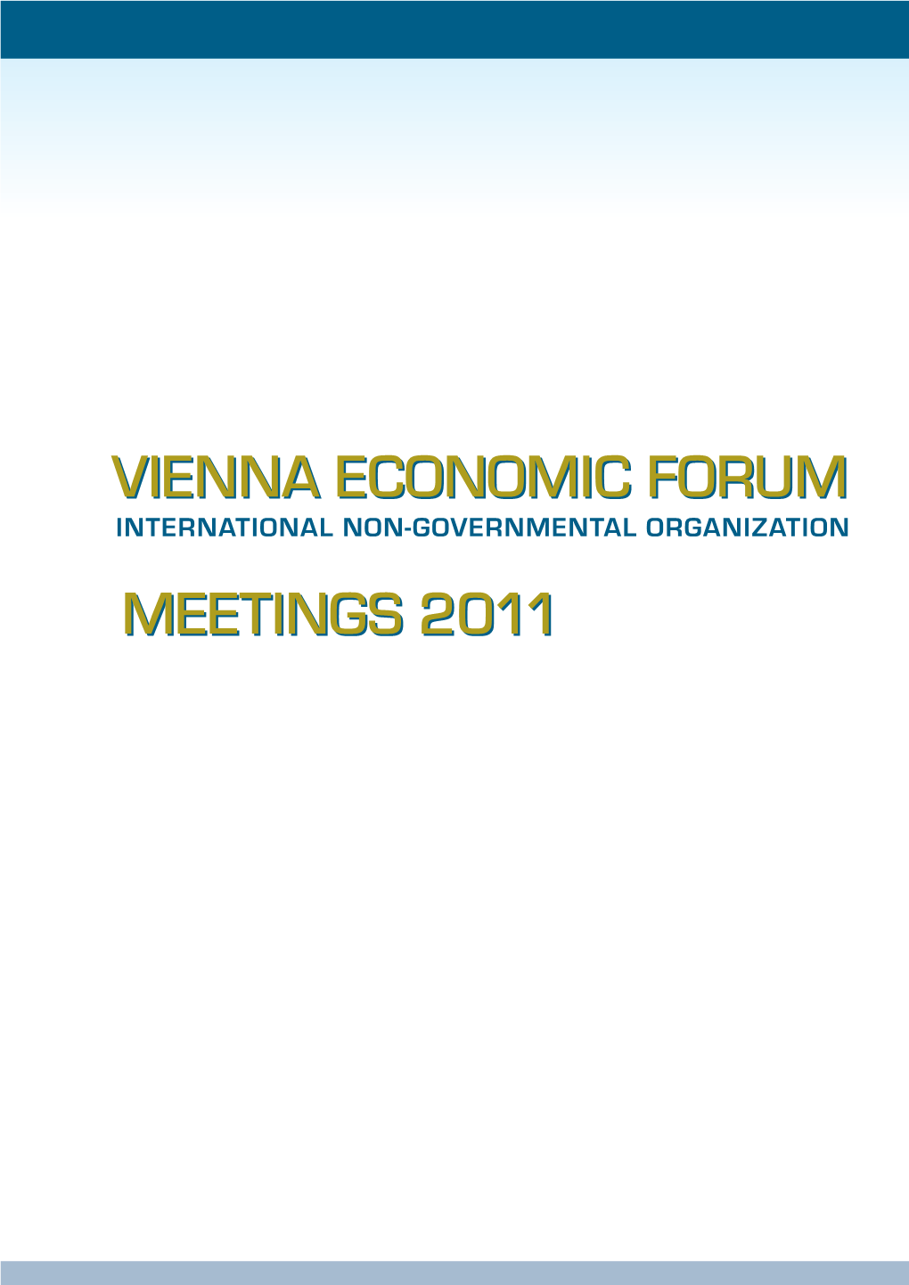 Meetings 2011 Vienna Economic Forum