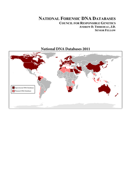National DNA Databases 2011