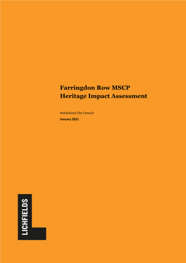 Farringdon Row MSCP Heritage Impact Assessment