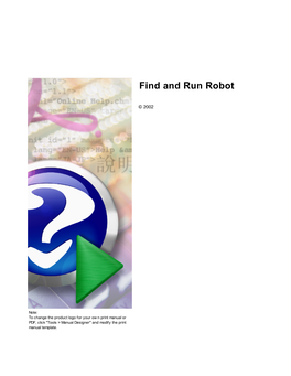 Find and Run Robot