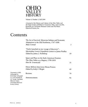 OHIO VALLEY HISTORY Volume 4, Number 3, Fall 2004