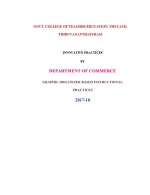 Department of Commerce 2017-18
