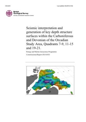 Seismic Interpretation of Orcadian Basin