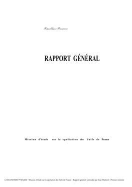 Rapport Général