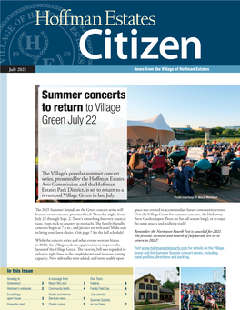 Summer Concerts to Return to Village Green July 22