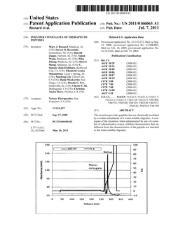 (12) Patent Application Publication (10) Pub. No.: US 2011/0166063 A1 Bossard Et Al