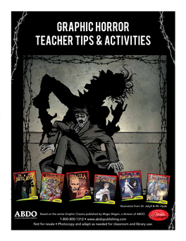 Graphic Horror Teacher Tips & Activities