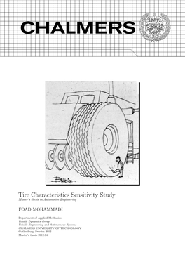 Tire Characteristics Sensitivity Study Master’S Thesis in Automotive Engineering