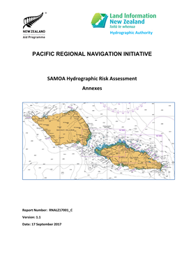 PACIFIC REGIONAL NAVIGATION INITIATIVE SAMOA Hydrographic