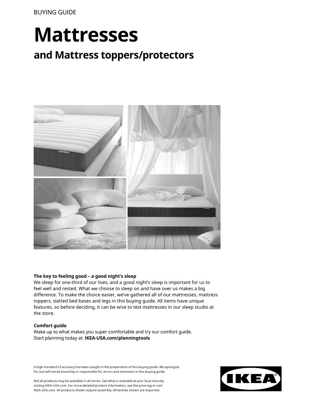 Mattresses and Mattress Toppers/Protectors